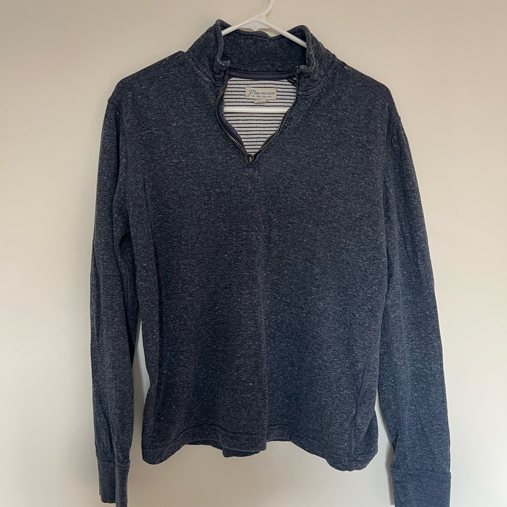 J. Crew Charcoal Zip-Up Sweater